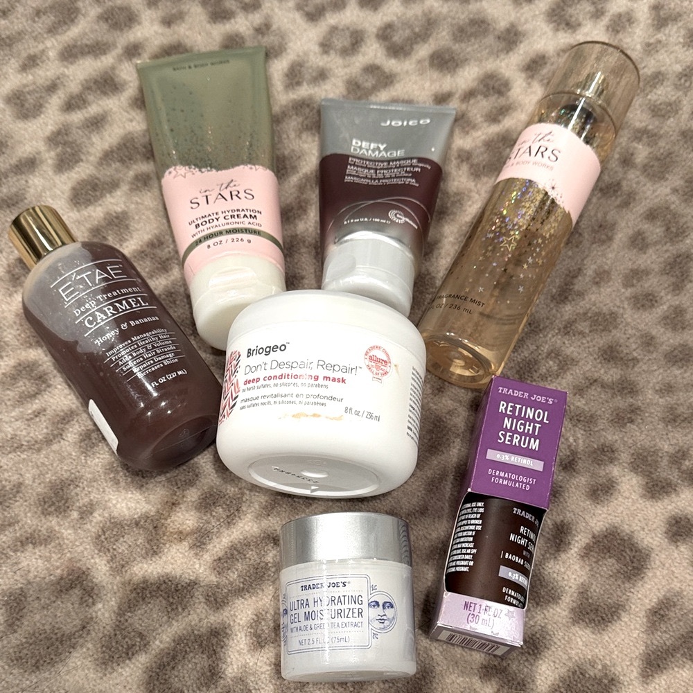 Assorted Skincare and Haircare Products